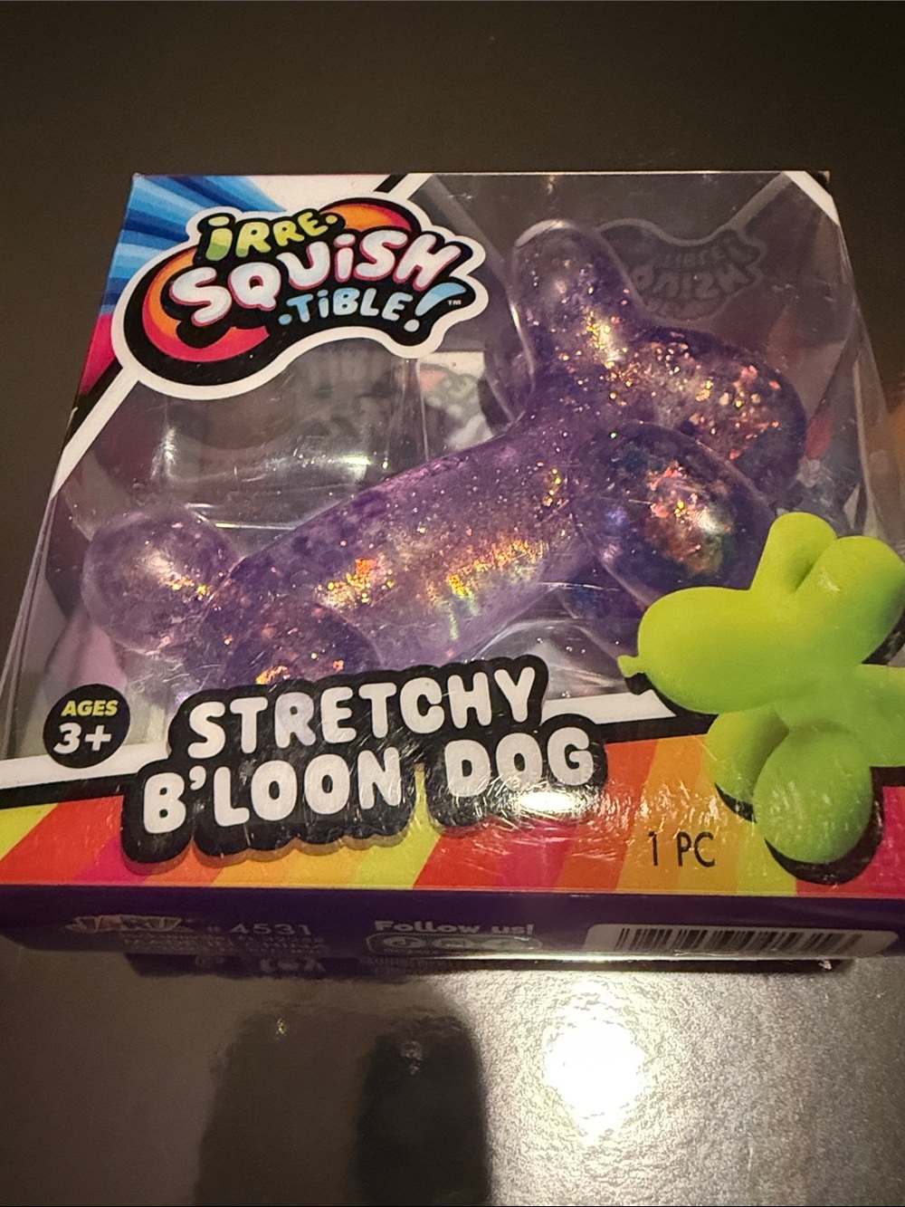 Purple Stretchy B'loon Dog